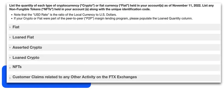 FTX 索賠的資產來源