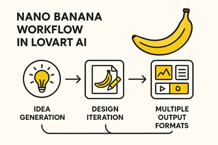 Nano Banana 工作流程示意圖