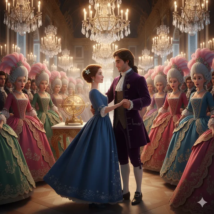 星辰下的塔夫綢裙