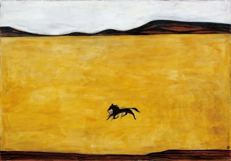 有沒有！是不是很像！！！（圖片取自網路，非池中網站，常玉畫作《馬》。）