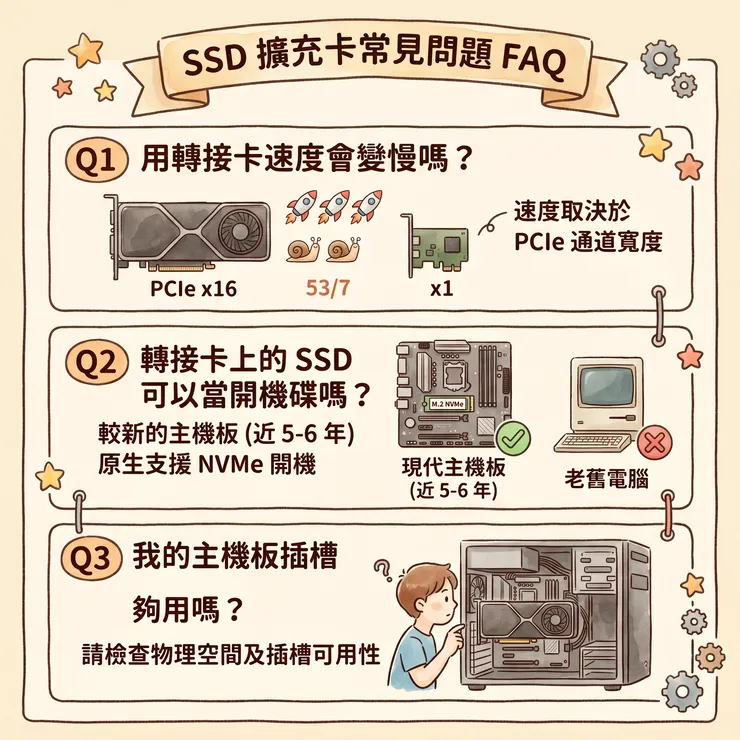 SSD擴充卡常見問題FAQ
