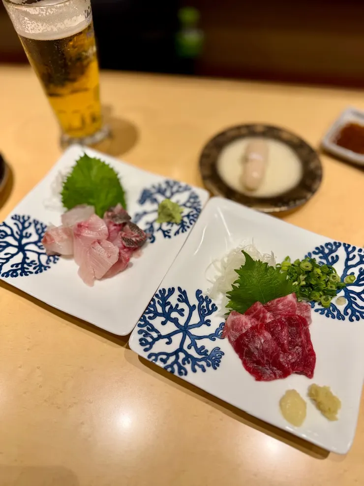 牛深丸—馬肉刺身，如果不想在城彩苑煩惱找位置吃，其實在這裡也可以吃到馬肉。