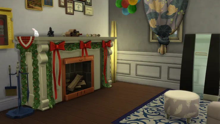 這個火爐是真的,裏面有木!一旁還有打理的工具,真能取暖啦!