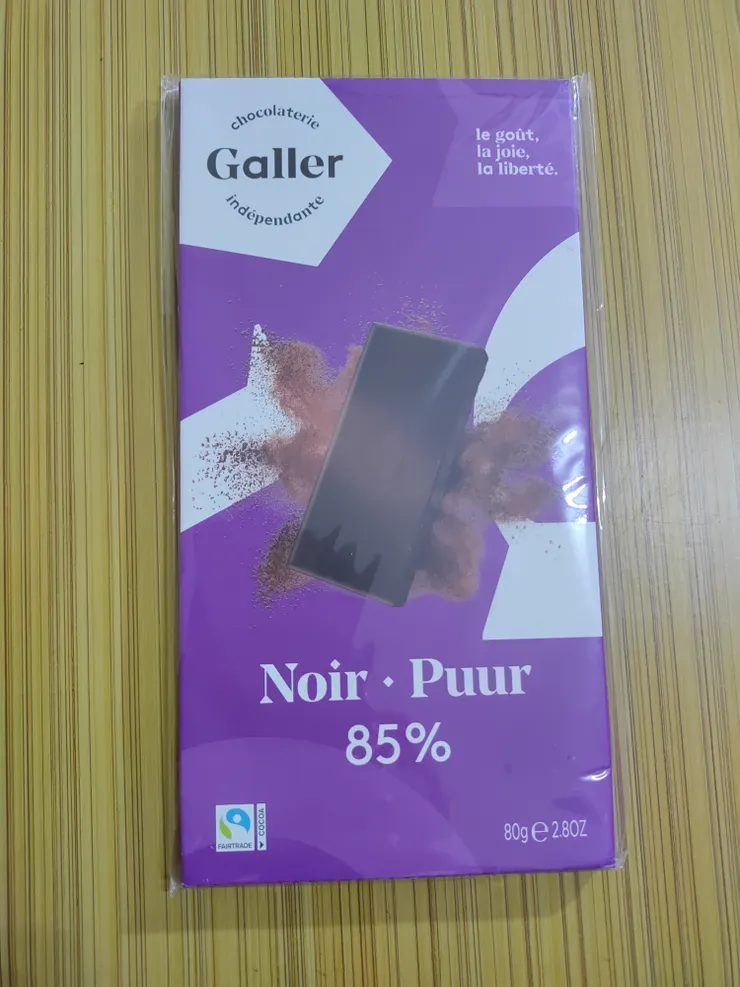 伽樂Galler85%醇黑巧克力