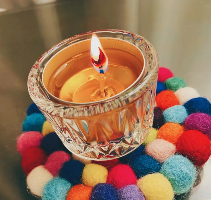 我很喜歡為自己點一盞燭光