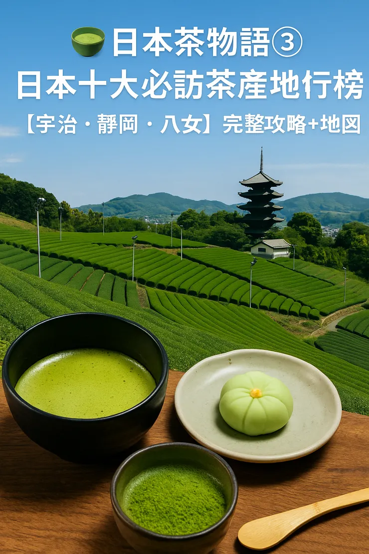 日本十大必訪茶產地排行榜【宇治・靜岡・八女】完整攻略＋地圖