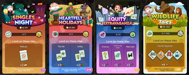 四種進度條類活動種類