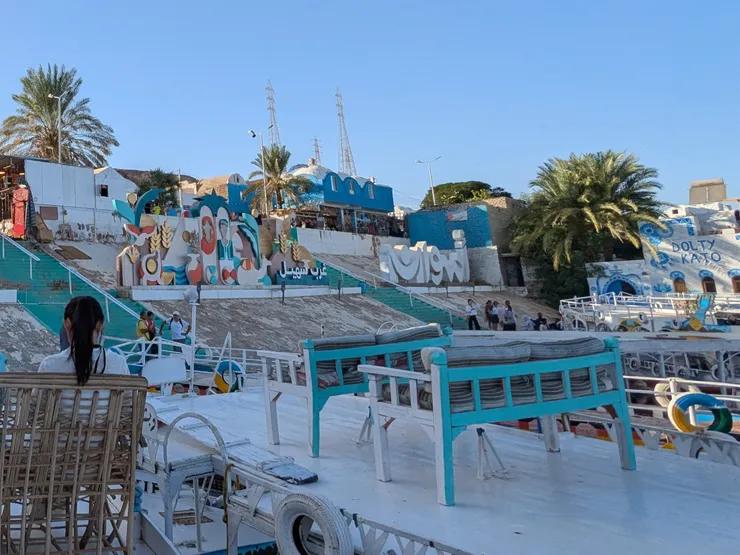 努比亞村的碼頭(攝於2025年)