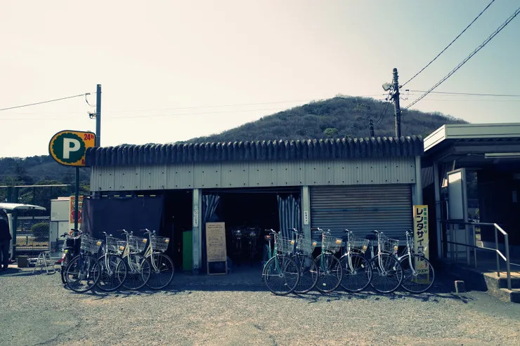 車站旁有腳踏車可以租,有機會再來的話,我應該會想租