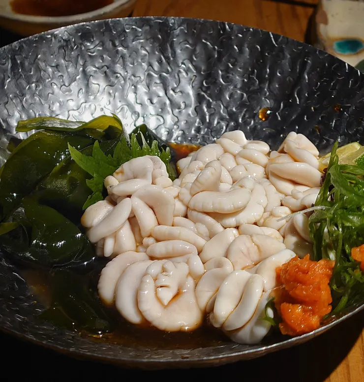 季節白子佐辣味噌醬