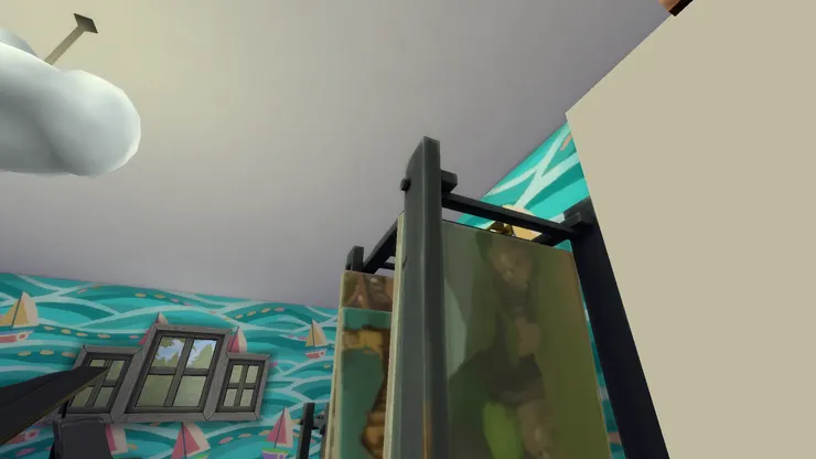 也有一堆舊畫，但只是個裝飾。