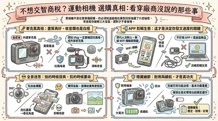 不想交智商稅？運動相機 選購真相：看穿廠商沒說的那些事