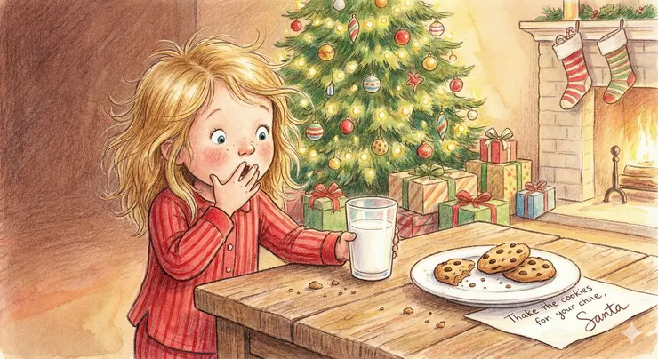 🍪 小小的餅乾碎屑，是孩子相信愛存在的證據。