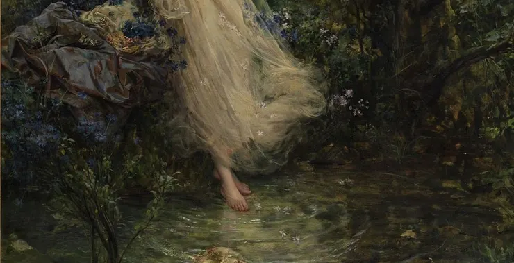 Salvator Postiglione《Dante e Beatric》(detail)