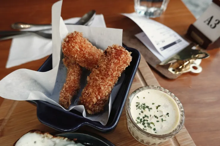 自製現炸挪威鮭魚條 Fried Salmon  |  NT.170