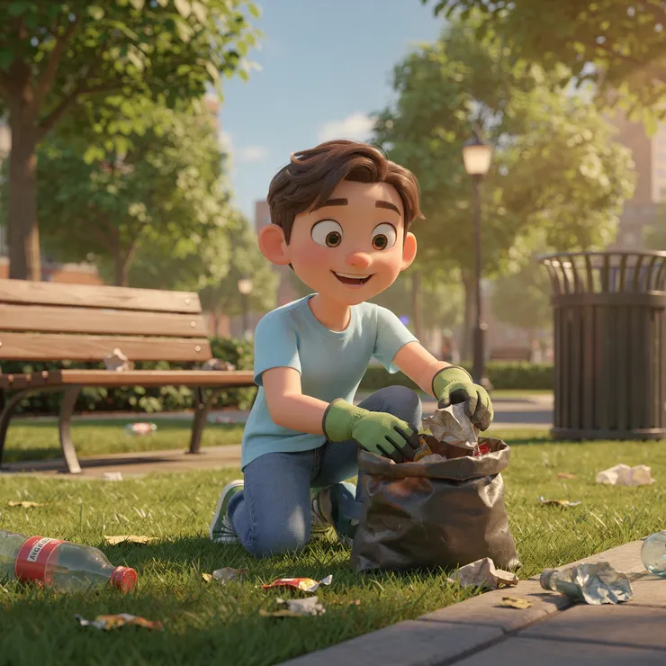 撿垃圾。GAMMA製作。