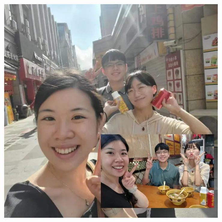 早起三人組! 老人都是早睡早起的啦~