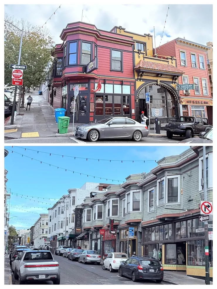 小義大利區露台的多角窗