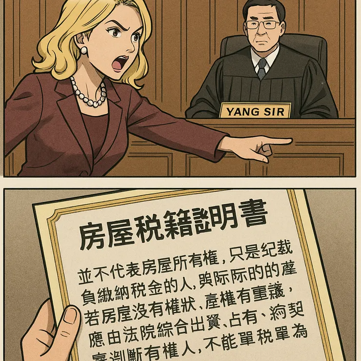 有繳稅不代表就是房屋的所有權人