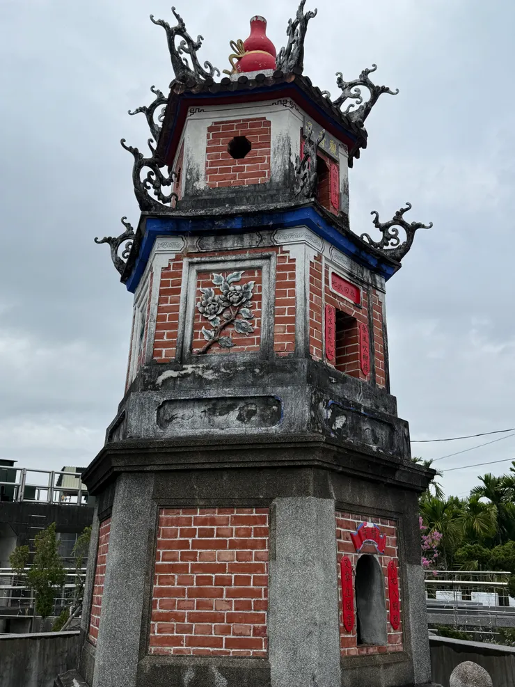 留洞讓空氣可進去助燃，上面的雕花很漂亮