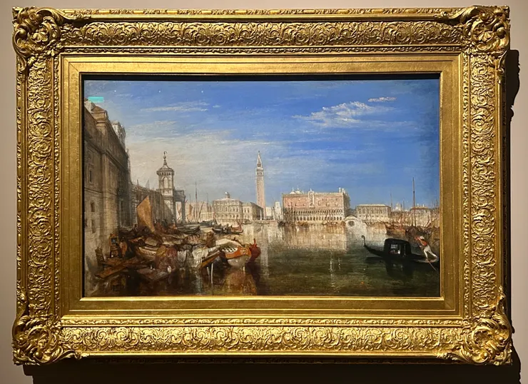 《嘆息橋、總督宮和海關大樓，威尼斯：卡納萊托的繪畫》