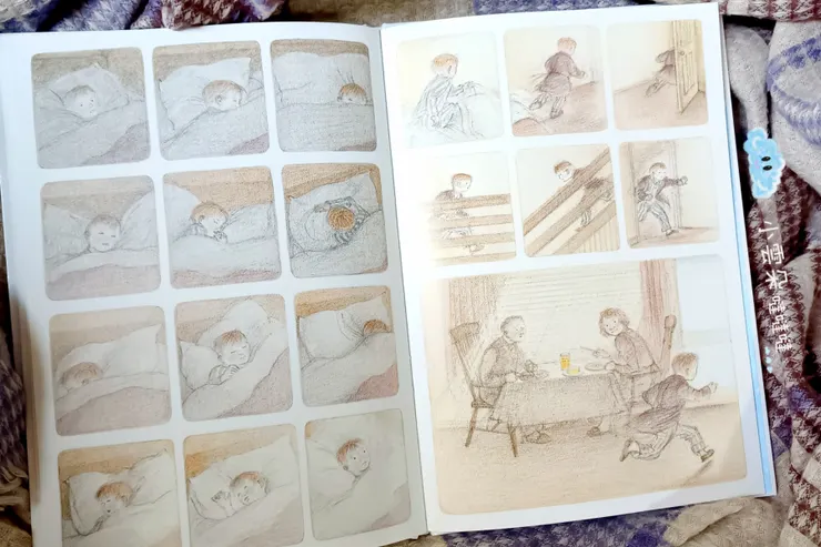 陽光漸漸照在男孩臉上，想起雪人的男孩突然驚醒！