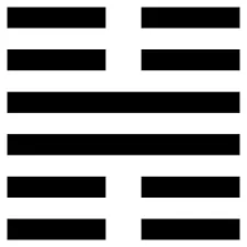 雷山「小過」，卦象類比成禽鳥的雙翼展開。