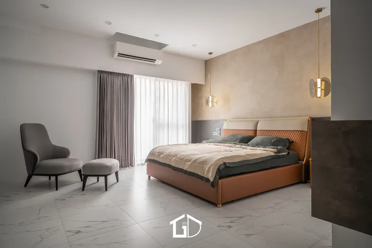 矩設計｜斜影｜臥室