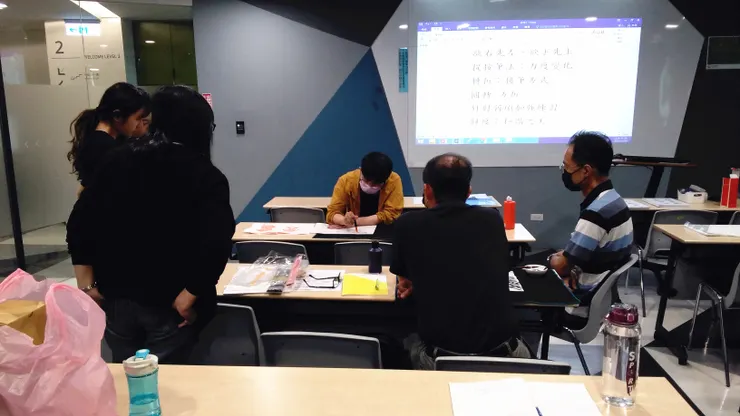 臺中西屯正念書法班：筆畫形狀特徵分析與練習（林冠傑，2023）
