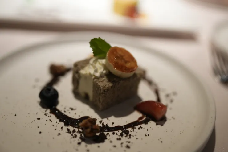 主廚特製甜點: 香蕉烏龍茶蛋糕