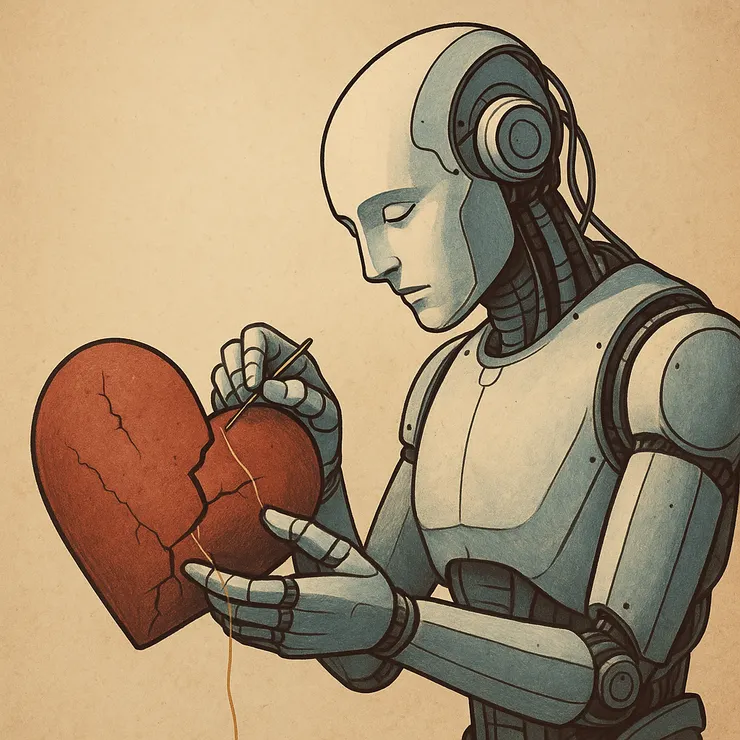 人類的心 AI 來修補