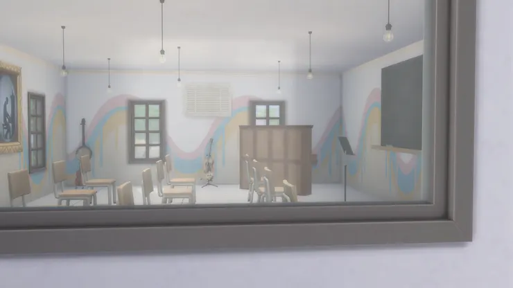 看到裏面的陳設也知道這是什麼教室吧。