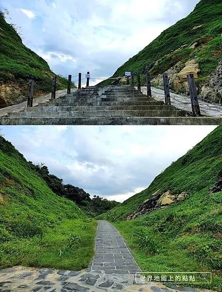 入口被封起來，下圖為封鎖線後的景色