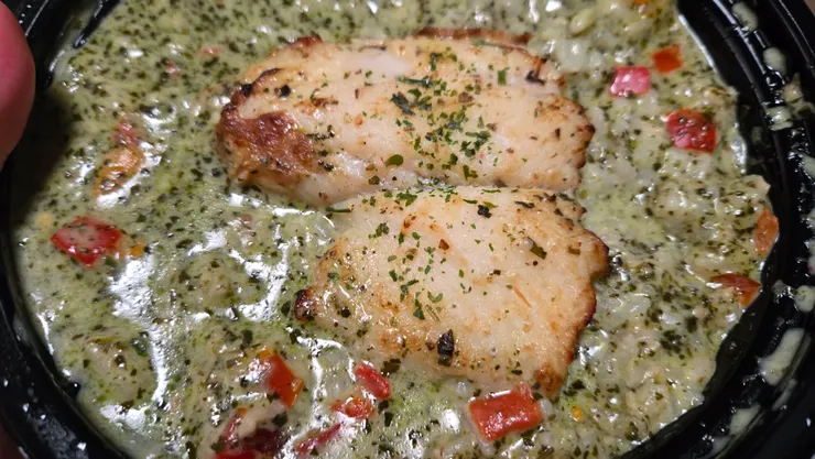 很大的魚排，太超值了