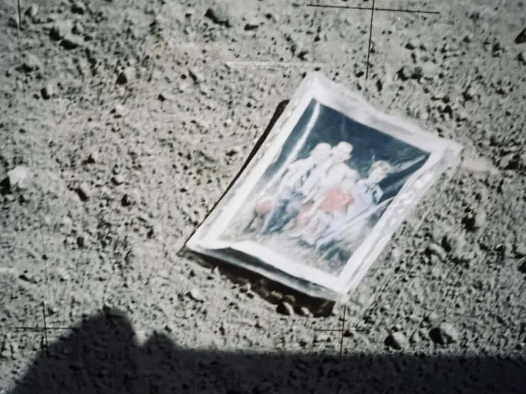 Family Photograph on Lunar Suface, Apoollo 16, by Charles Duke/NASA, 1972