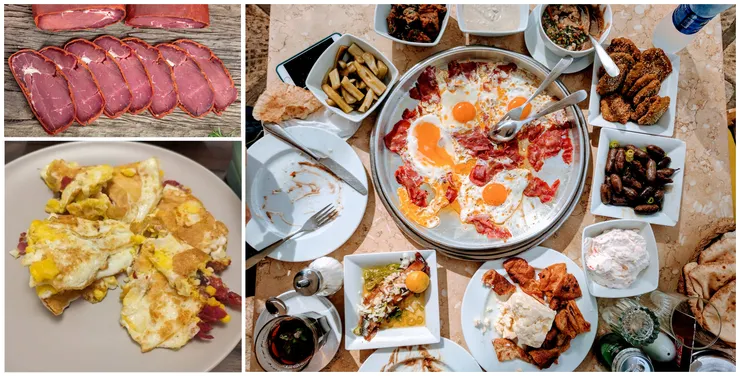 左上(網路):Pastrami/左下(自攝)右圖(網路):Pastrami煎蛋