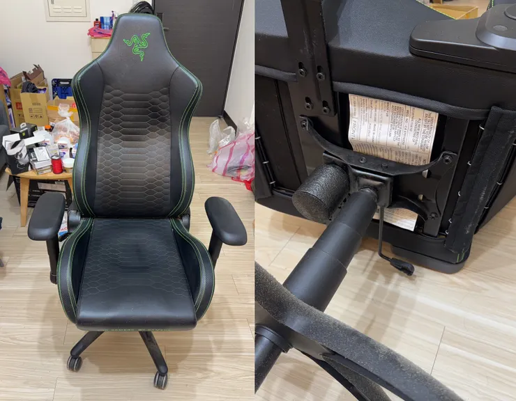 雷蛇電競椅底盤裂損 + 氣壓棒更換完整指南