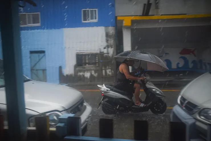 東北季風就是蘭嶼的颱風。（筆者攝影）