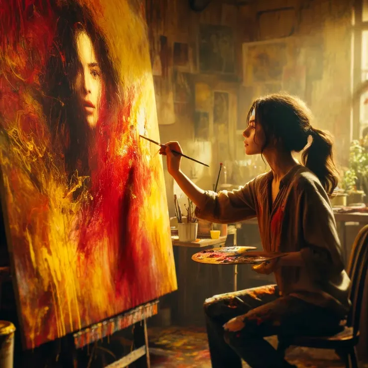 Jane had always believed that her art was a reflection of her soul, an outlet for the emotions she couldn't voice.