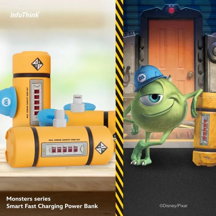 快怪獸電力公司能量瓶口袋快充