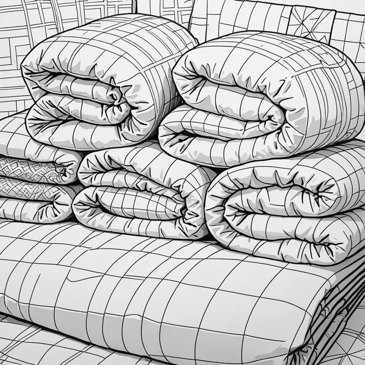 水洗冬被示意圖