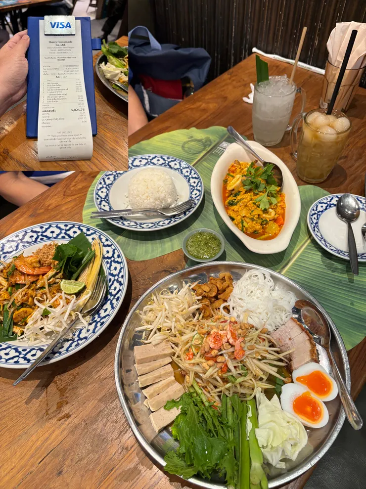 Ros'niyom的晚餐，這樣約1000泰銖