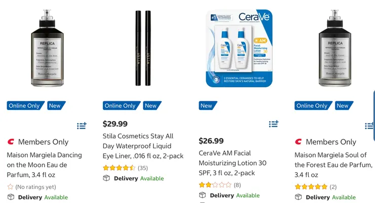 Maison Margiela 淡香水 $95、Stila Cosmetics 持久防水液體眼線筆、CeraVe 白天臉部保濕乳液。