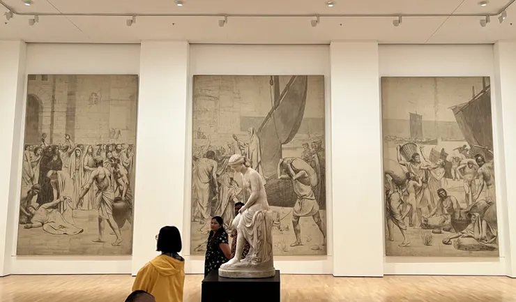 Saint Geneviève provisioning Paris under siege, 1897-1898 By Pierre Puvis de Chavannes