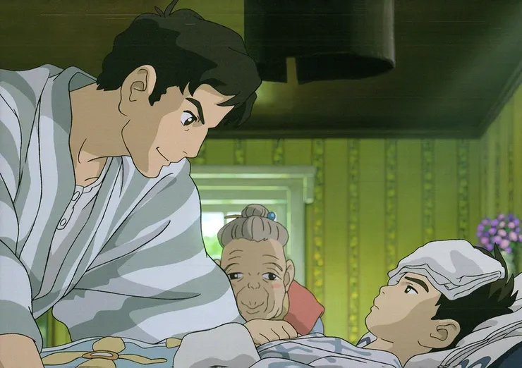 主角牧真人和父親。(Source: GKIDS Films)