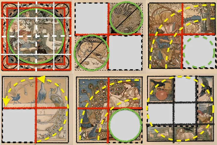 圖46《寶寶伊索寓言》版式分析比較圖