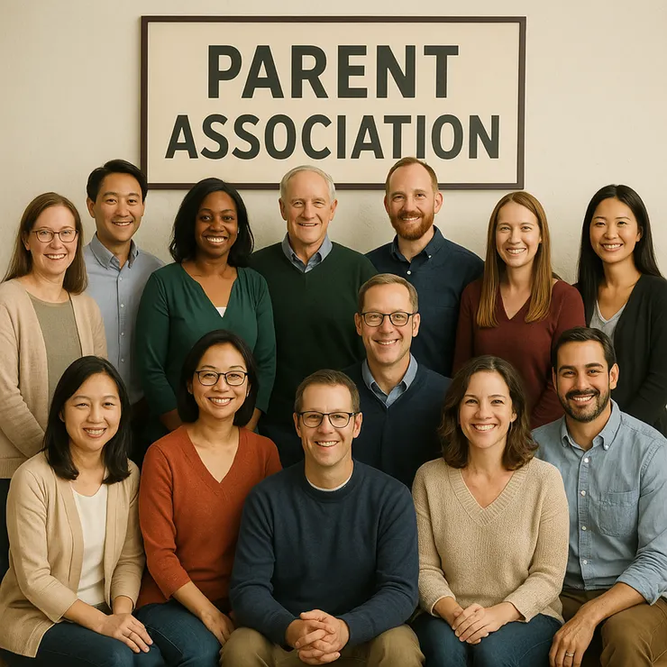 家長委員大合照 (小昕咒語Copilot繪圖)