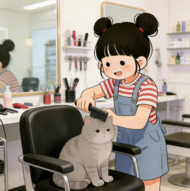 寵物梳毛哪裡只是為了好看而已啦～ 更是幫它們護理毛髮、保護皮膚，避開各種皮膚小困擾，還能偷偷拉近距离