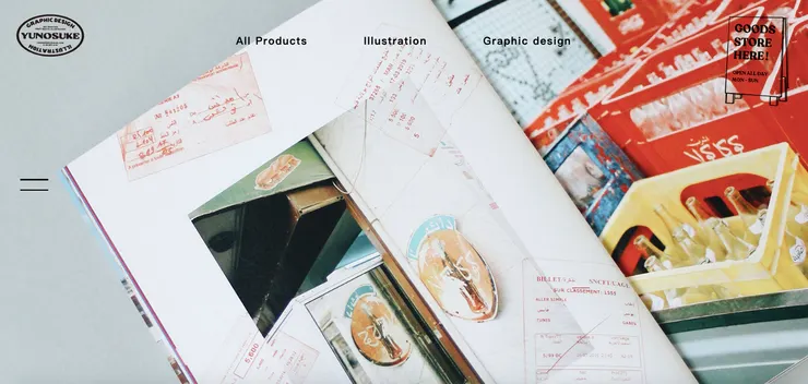 YUNOSUKE官網的頁面