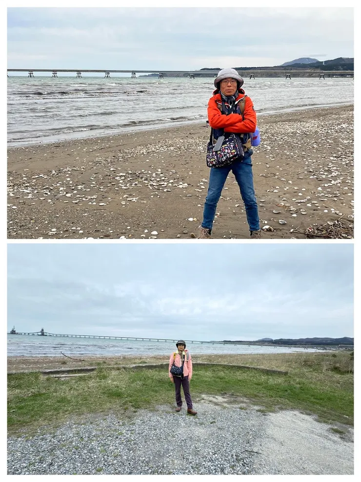 上磯站下車去看日本第一 長達2 公里的棧橋